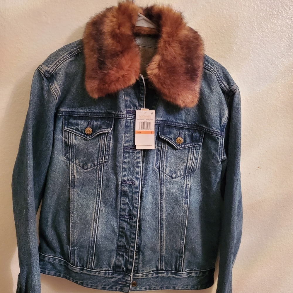 MK Jean jacket with fur
